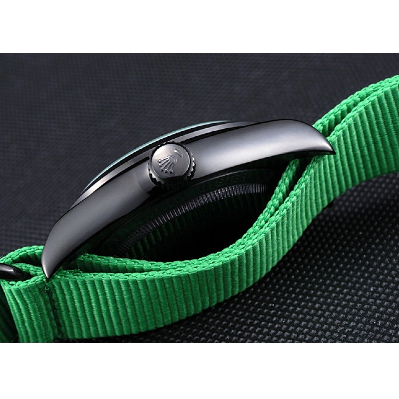 AAA replica watch Strap Milgauss Bamford 622004 Green Rolex Nylon 0723
